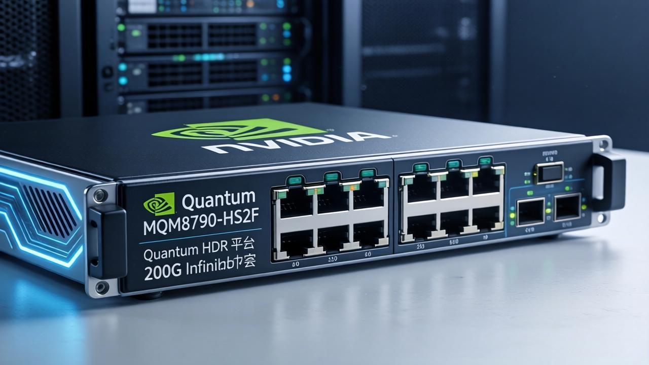 NVIDIA Quantum MQM8790-HS2F 系列 InfiniBand 交换机（Quantum HDR平台） 面向超大规模 AI 云与高性能计算的 200G InfiniBand 解决方案