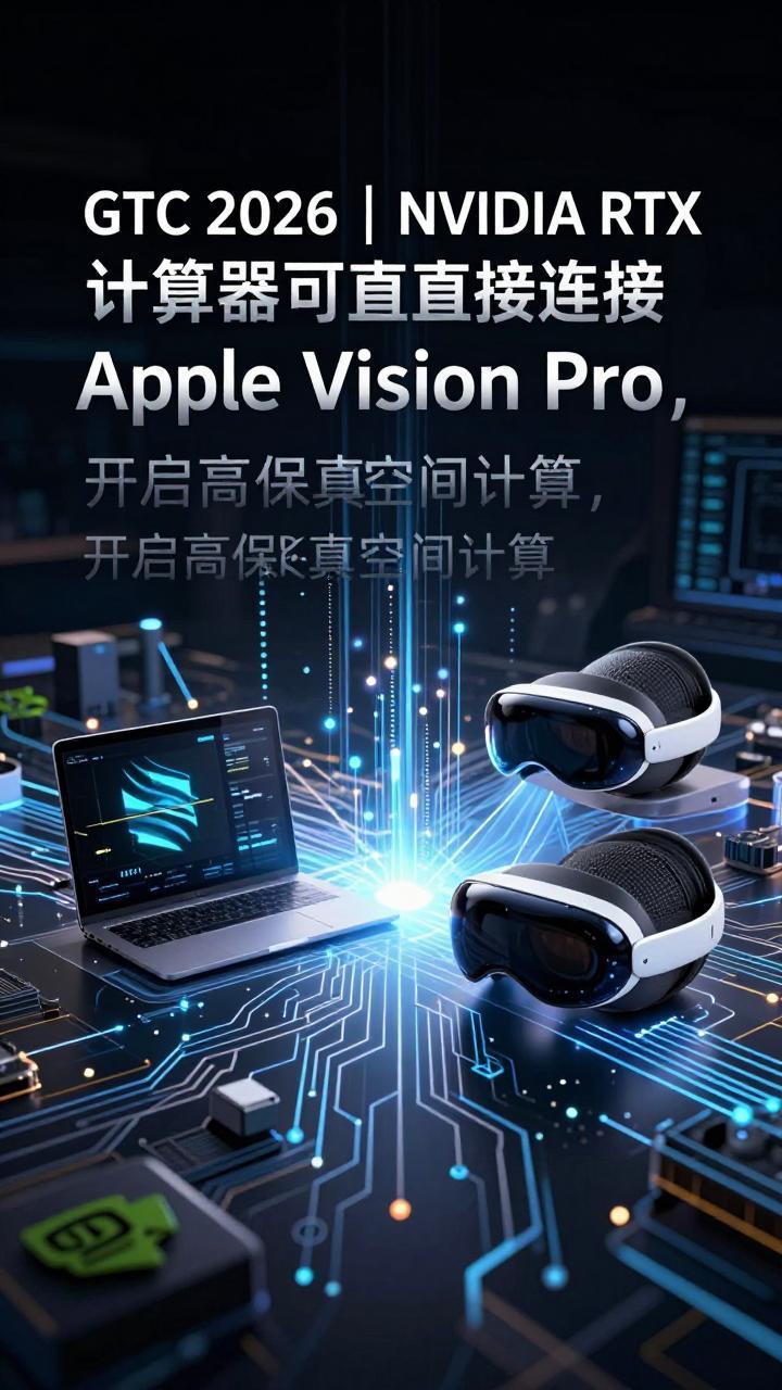 GTC 2026 | NVIDIA RTX 计算机可直接连接 Apple Vision Pro，开启高保真空间计算