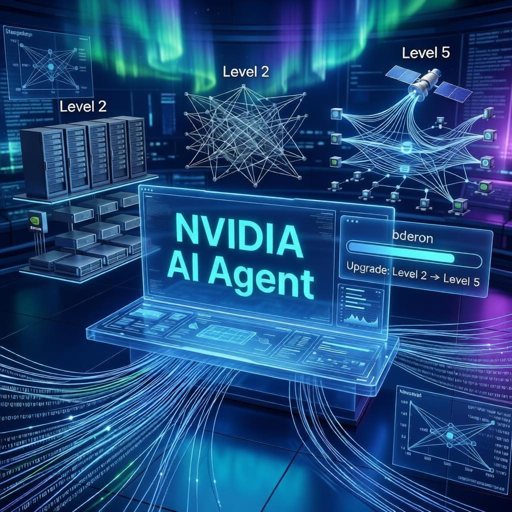 NVIDIA智能体AI助力电信运营商构建自治网络：从Level 2迈向Level 5自动化