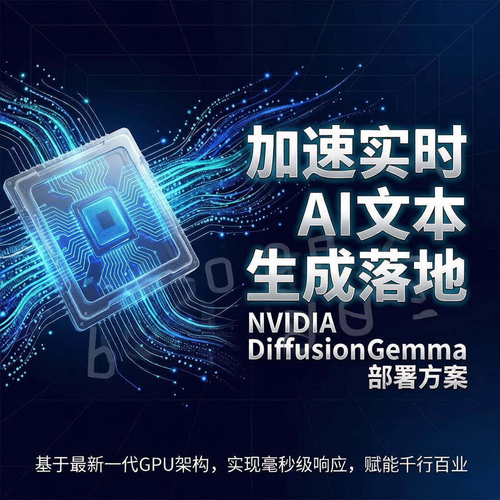 NVIDIA 推出 DiffusionGemma 部署方案，加速实时 AI 文本生成落地