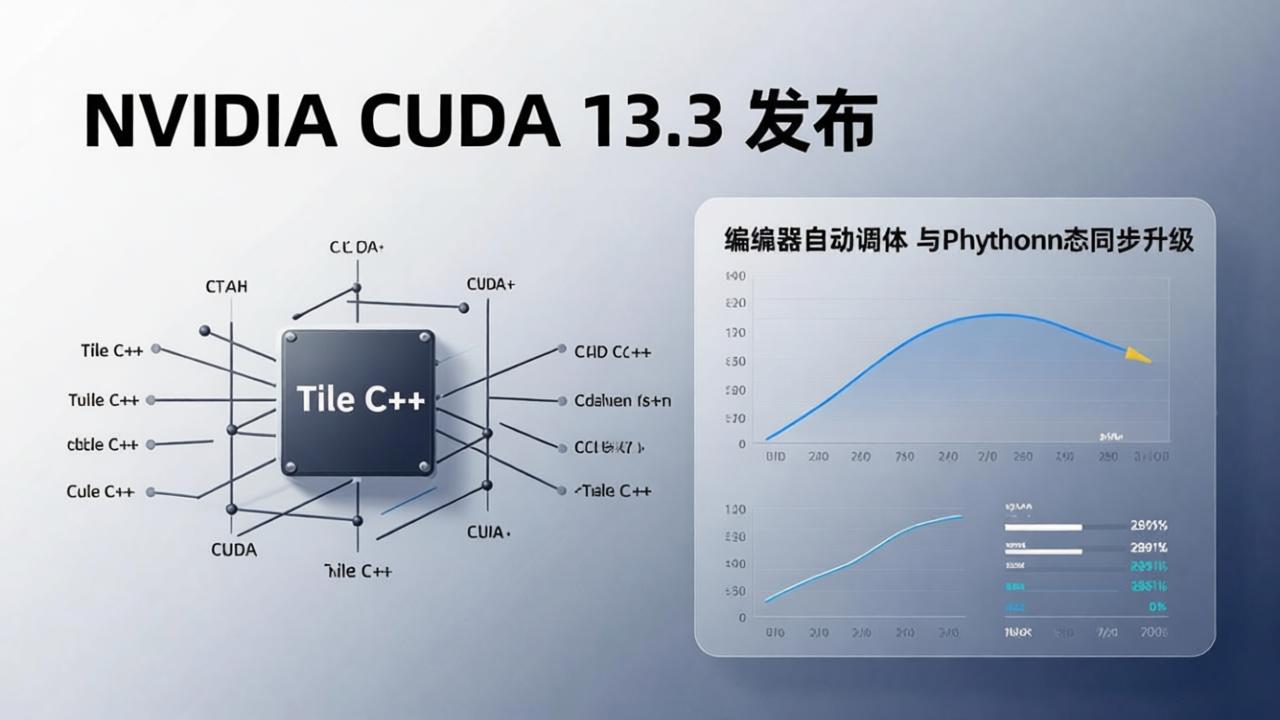 NVIDIA CUDA 13.3 发布：Tile C++、编译器自动调优与 Python 生态同步升级